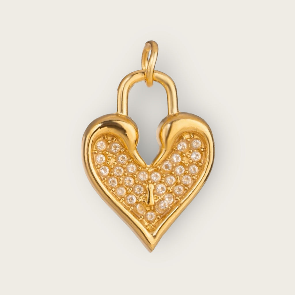 Strass Heart Charm