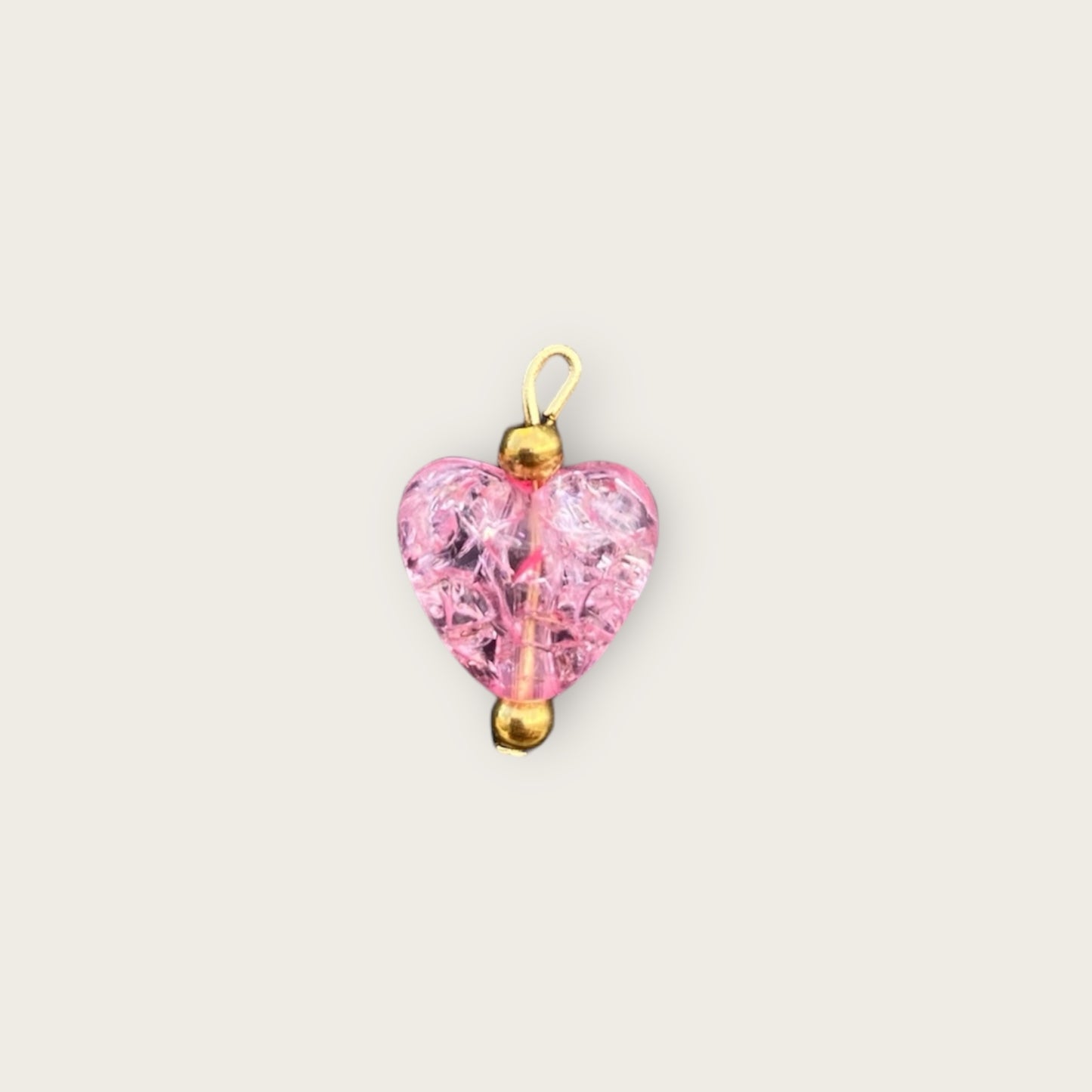 PINK HEART charm