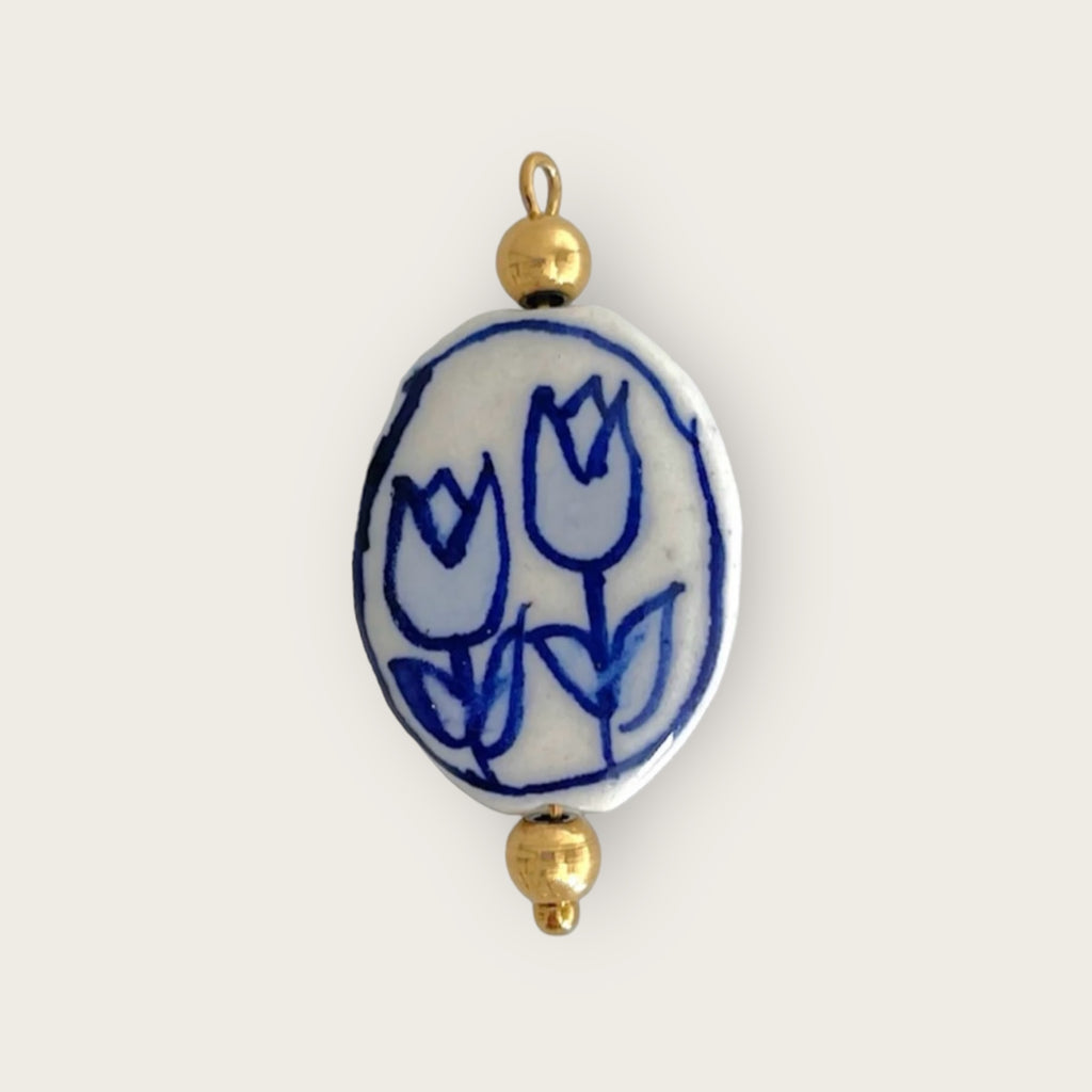 Blue Tulip Charm